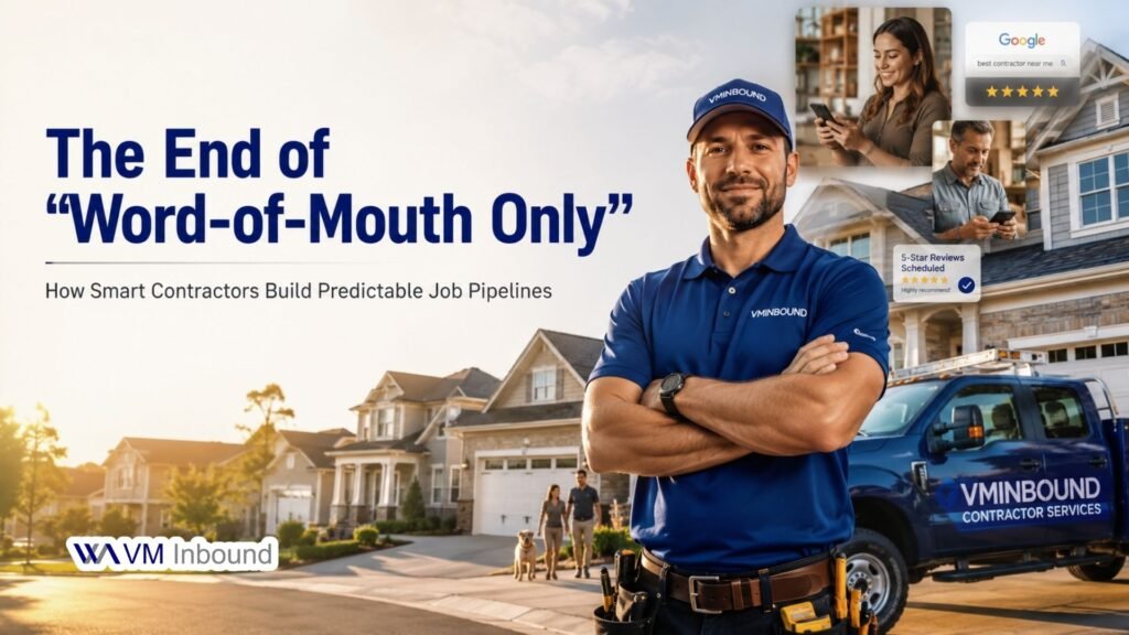 The End of “Word of Mouth Only” How Smart Contractors Build Predictable Job Pipelines